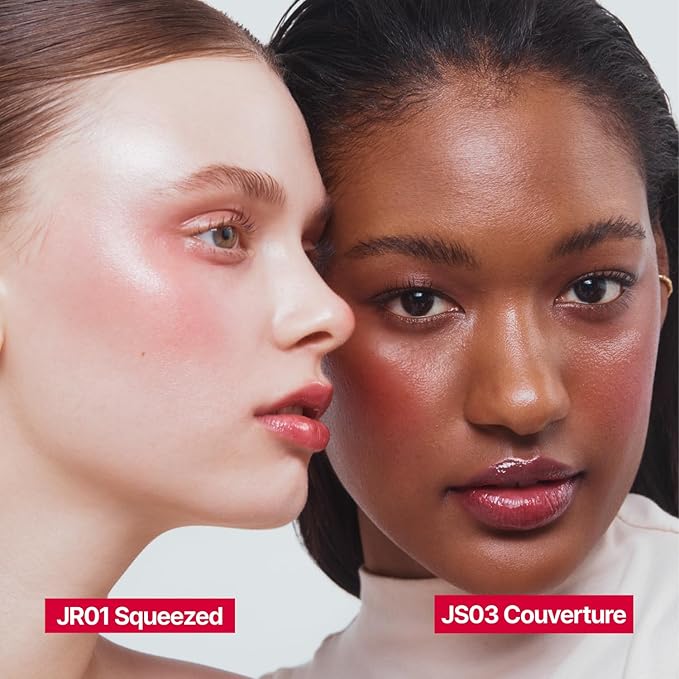 fwee Glowy Jelly Pot + Keychain SET | Dewy Jelly Lip & Blush Color, Tinted Glow Jelly Balm, Dewy Buildable Finish – Caramelized (Rosy Brown) | 0.14 oz