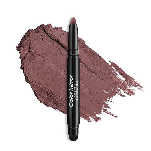 Longwear Cream Eye Shadow Sticks(23 Matte Mushroom), Smudge-Proof, Waterproof Eyeshadow,Silky Formula Matte With Makeup Brush,Dark Red Eyeshadow Stick