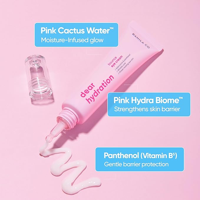 BANILA CO Dear Hydration Bounce Eye Cream | Hydrating & Nourishing Eye Serum for Undereyes | Reduce Dark Circles and Puffiness with Panthenol (20ml / 0.67 fl oz)