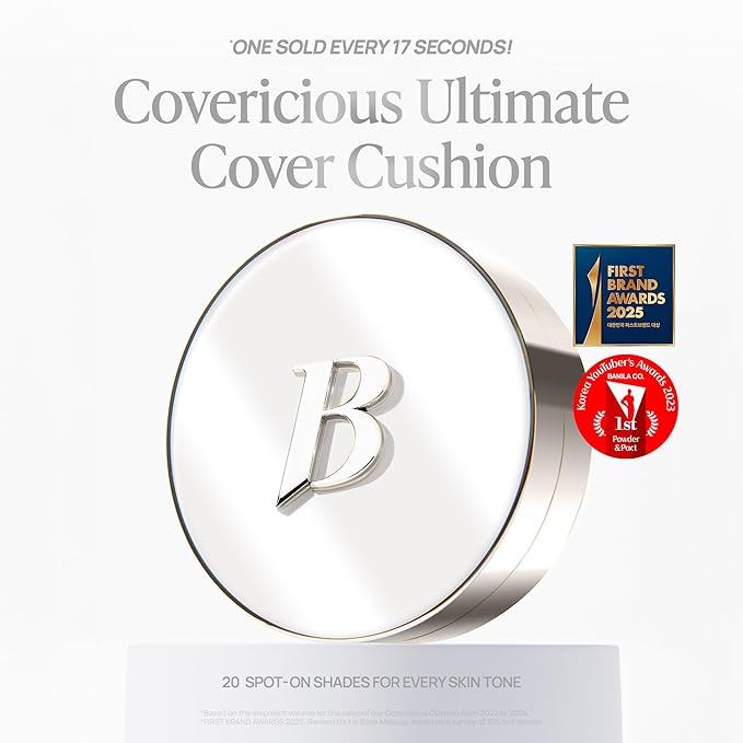 BANILA CO Covericious Ultimate Cover Cushion | Up to 100HR Long-Wear Foundation | 20 Shades for All Skin Tones | Matte & Lightweight Finish | Korean Cushion Foundation (14g / 0.49 oz), 36W MACCHIATTO