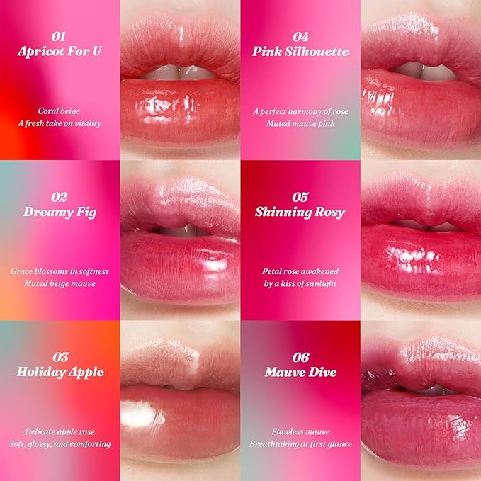 Hyper Dewy Lip Tint - Ultra-Glossy Hypoallergenic Cruelty-Free Lightweight Travel Friendly Korean Lipstick with Antioxidant Protection & Plumping Effect - #02 Dreamy Fig