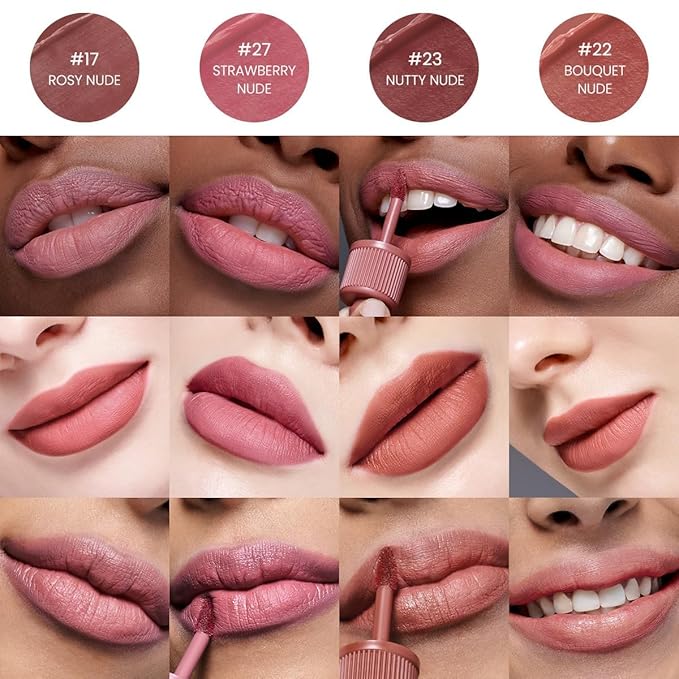 Peripera Ink the Velvet Lip Tint - High Pigment Color, Longwear, Weightless, Not Animal Tested, Gluten-Free, Paraben-Free (008 SELLOUT RED)