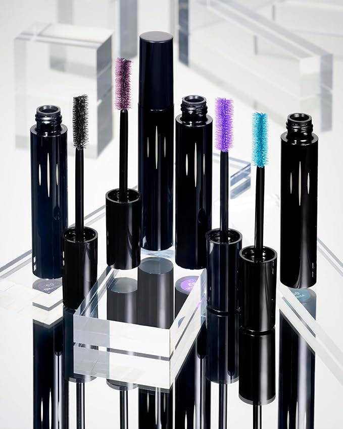 Radiant Professional Lengthening Mascara – Fiber Lash Smudge Proof Mascara Volume and Length– Cruelty-Free Natural Wax Formula with Silicone Brush - (0.43 oz) (03 AMETHYST)