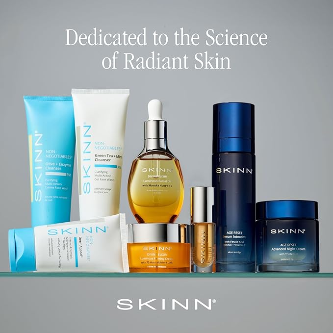 SKINN Age Reset, Anti-Aging Facial Day Cream with SPF 30 - Daily Lightweight Multi-Correction Face Moisturizer Firms, Hydrates & Brightens Skin – with Vitamin C+ 100% Mineral SPF