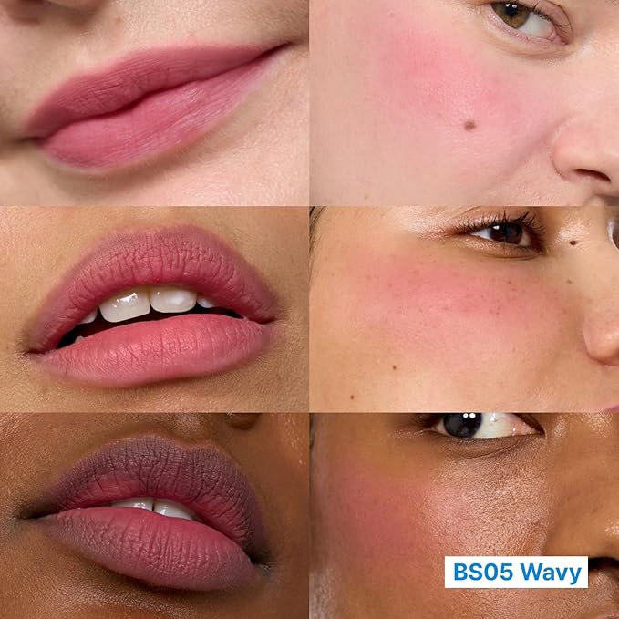 fwee Blurry Pudding Pot + Keychain SET | Airbrushed Blush & Lip, Buildable Pigment, Long-lasting, Lightweight, Easy to Blend, Natural Soft Matte Finish Makeup – Wavy (Muted Pink) | 0.17 oz