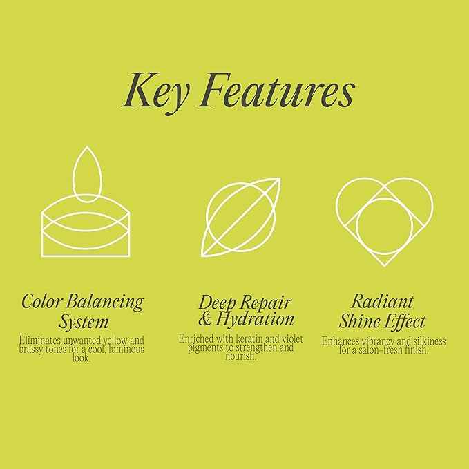 Rev320 Purple Rain Keratin Shampoo by K-Pure, Sulfate & Paraben Free, Anti-Brass Purple Shampoo for Blonde, Silver, and Gray Hair, Deep Hydration & Frizz Control for Color Treated and Damaged Hair