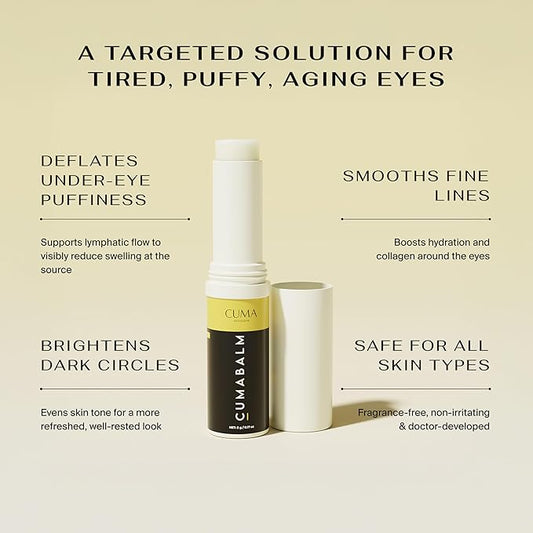 CumaBalm™ – Eye Balm with Turmeric and Retinol for Puffy Eyes & Dark Circles – Vegan