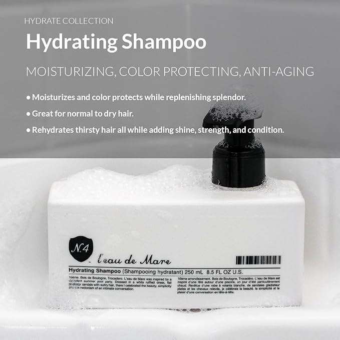 Number 4 Hydrating Shampoo, Moisturizing and Color Safe Shampoo, 8.5 oz