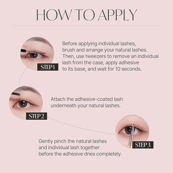 EYEME Cutting Eyelash NO.V32 – 5 Set Pack, Customizable Cluster Lashes with Layered Short & Long Fibers for a Soft, Romantic Look, Lightweight & Flexible, K-Beauty