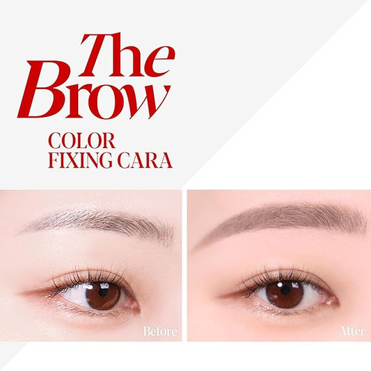 Espoir The Brow Color Fixing Cara #2 Taupe 0.1 fl oz | Easy Fixing without Clumping with Skinny Brush | Long Lasting Smudgeproof Eyebrow Mascara | Soft Mood Coloring Tinted Gel | Korean Eye Makeup