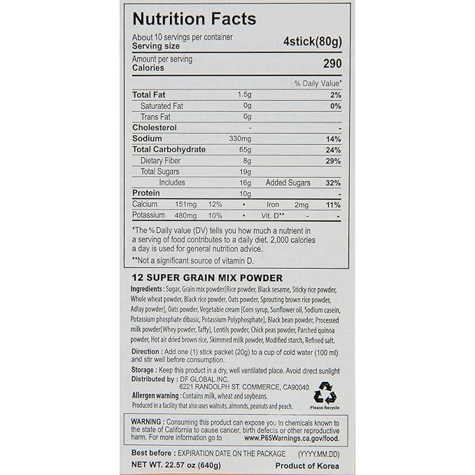 DAMTUH Walnut Almond Adlay Mixed Powder and Super 12 Grains Mixed Powder Misugaru Meal Replacement Shake Bundle Pack 50 Count + 40 Count (Pack of 2)