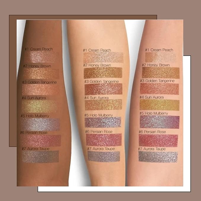 Touch in Sol Metallist Sparkling Foiled Pigment (#4 Sun Aurora) - Diamond and Pearl Powders to Create Holographic Look - Dazzling Sparkles Gorgeous Glitter Eye Shadow