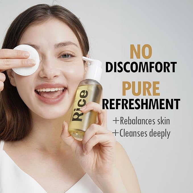 VEGREEN Rice Daily Moisture Pore Cleanser – Korean Skincare with 7-Plant Oil Complex | Gentle Makeup Remover for Oily Skin (5.07 fl oz)