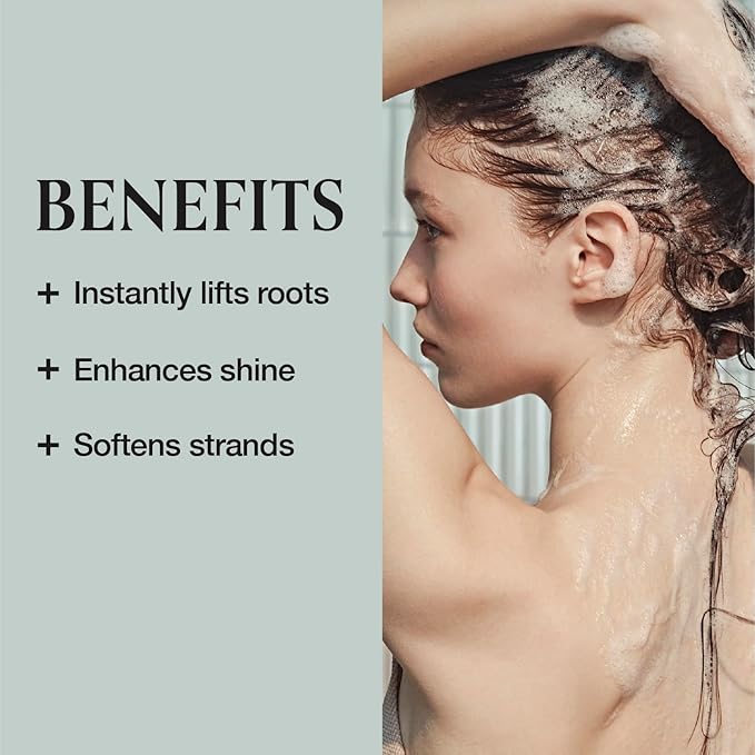 MONCLOS Velvet Shampoo (16.9 fl oz) - Volume Shampoo for Fine and Thinning Hair. Sulfate-Free, Peptide-Infused Formula for Soft, Shiny Hair, and Root Volumizing