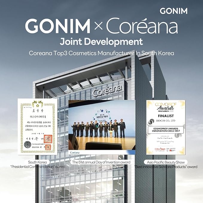 GONIM Face Mask Korean Skin Care with Hyaluronic Acid & Collagen Activation- Face Masks Skincare Hydration, Anti Aging & Moisturizing Sheet Mask, Travel Essentials, Korean Face Mask 30ml x20 Sheets