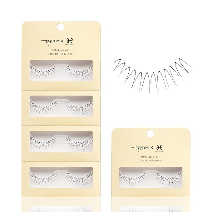 EYEME Eyelash x Artist Collaboration NO.02 – 5 Set Pack, Lightweight False Eyelashes, Wispy Lashes for a Flawless Natural Look, Perfect for Daily Wear & Comfortable Fit, K-Beauty