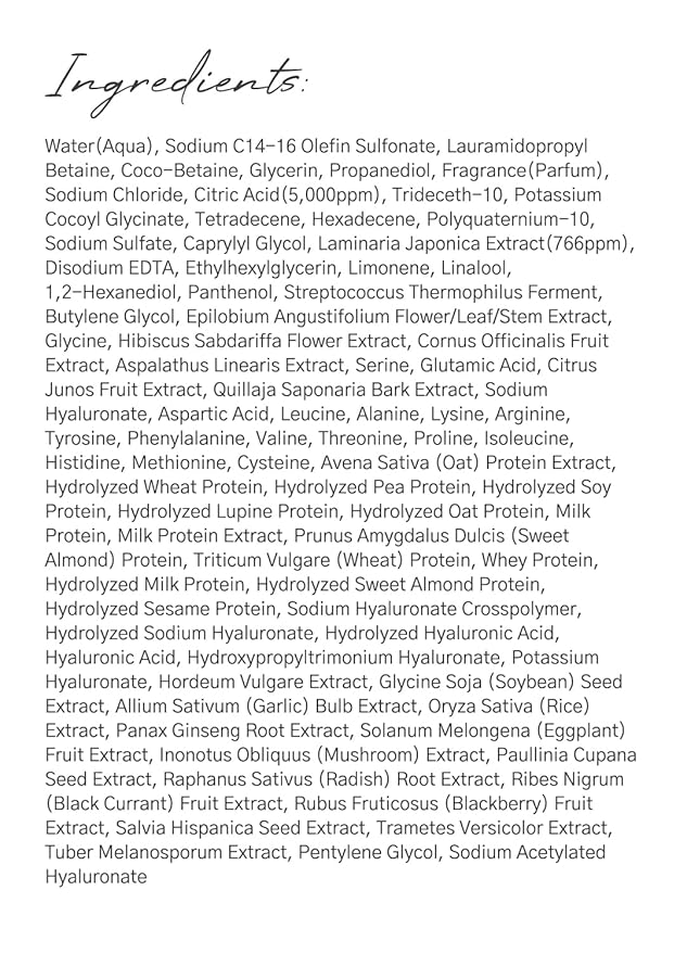 laferme Laminaria Shampoo with Organic Ingredient, Korean Clarifying Shampoo, Hydrating for Dry Hair, Strengthening for Weak Hair, Sulfate & Paraben-Free, for Women & Men, 33.8 FL OZ, White Musk