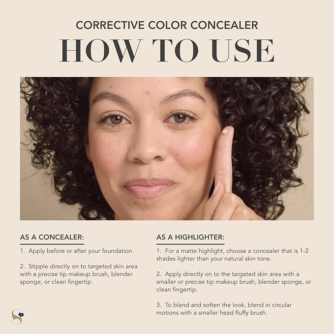 SeneGence Corrective Color Concealer, White, 0.25 Fl Oz, Anti-Aging Benefits, Hydrating Aloe Vera Juice, Vitamin B & E for Even Skin Tone and Flawless Coverage