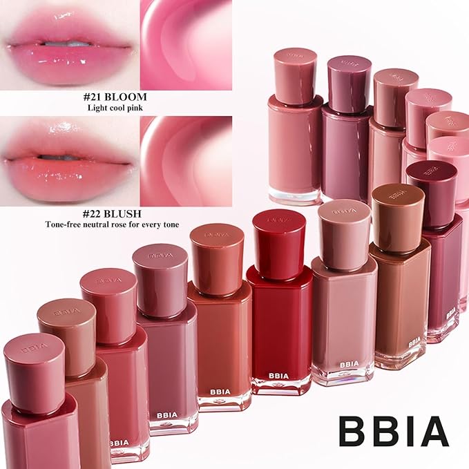 BBIA Glow Tint – Lip Plumping Volumizing Glossy & Glowy Lip Stain Naturally Moisturizing Comfortable Texture Lightweight Long-Lasting Vivid Color Non-Sticky Korean Makeup (16 SUMMER, Pack of 1)