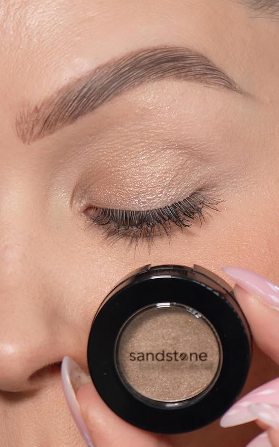Sandstone Scandinavia Eyeshadow for Sensitive Eyes, Eyeshadow with Long Durability, Allergy Certified, Fragrance-Free and Vegan Eye Make-Up, Hypoallergenic Make-Up (592 Golden Earth)