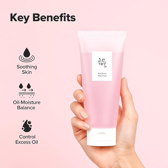 Beauty of Joseon Red Bean Water Gel Hydrating Peptide Hydro Boost Moisturizer for Acne Prone Dry Skin, Korean Skin Care for Men and Women, 100ml, 3.38 fl.oz