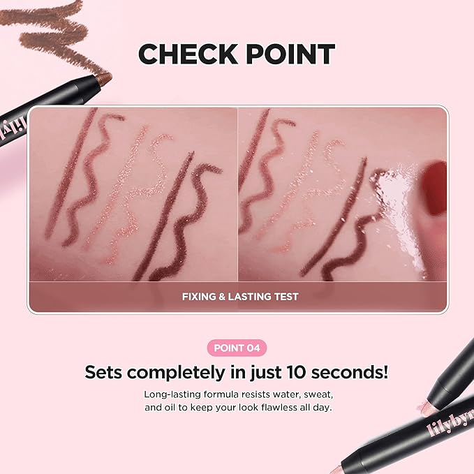 lilybyred Starry Eyes Am9 to Pm9 Gel Eyeliner | Korean Gel Eyeliner, Intense Color Payoff, Creamy Formula, Easy Blending, Built-in Sharpener, Smudge-Proof, Long-Lasting, 0.017 oz. (12 Walnut Brown)