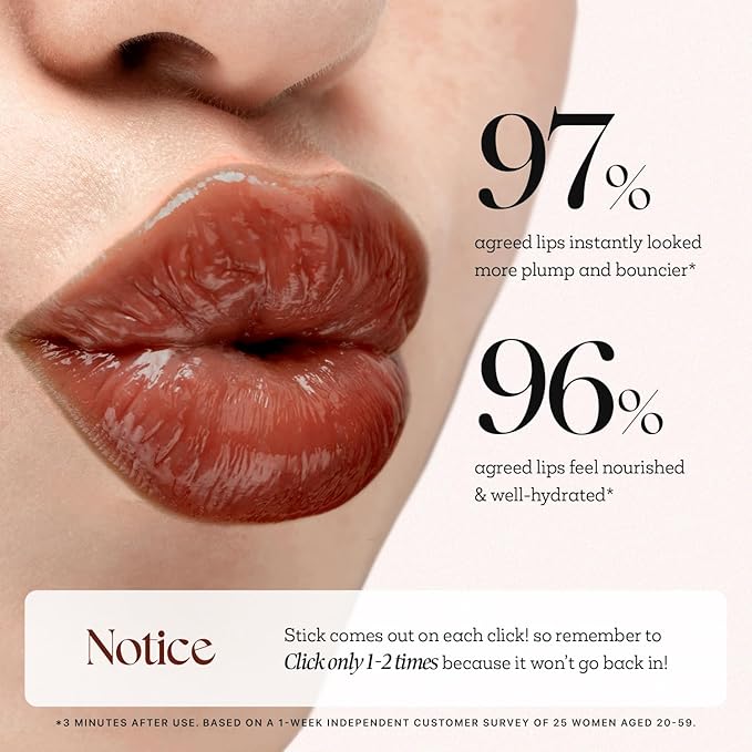 Nature Republic HONEY MELTING LIP PLUMPING (21 DIRTY CHOCO) SOFT LIP STICK, Hydrating Gloss, Moisturizing balms, Volumizing formula & Sheer tint, Glowy Finish, korean make up, Stocking Stuffers