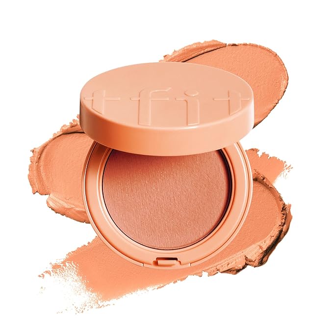 Fluffy Velvet Cushion Blush for Korean Dewy Glow | Buildable, Blendable Cream Texture | Mini Blush for Cheeks | Tar Pigment Free (N01 Cozy Nude, 0.1 Oz | 4g)
