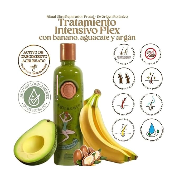 Aftercare for Ritual Botánico Keratina Orgánica | Treatment to Straighten, Repair and Relax Hair | All Natural, Organic & Vegan Ingredients | Product of Colombia | 4 Piece Kit