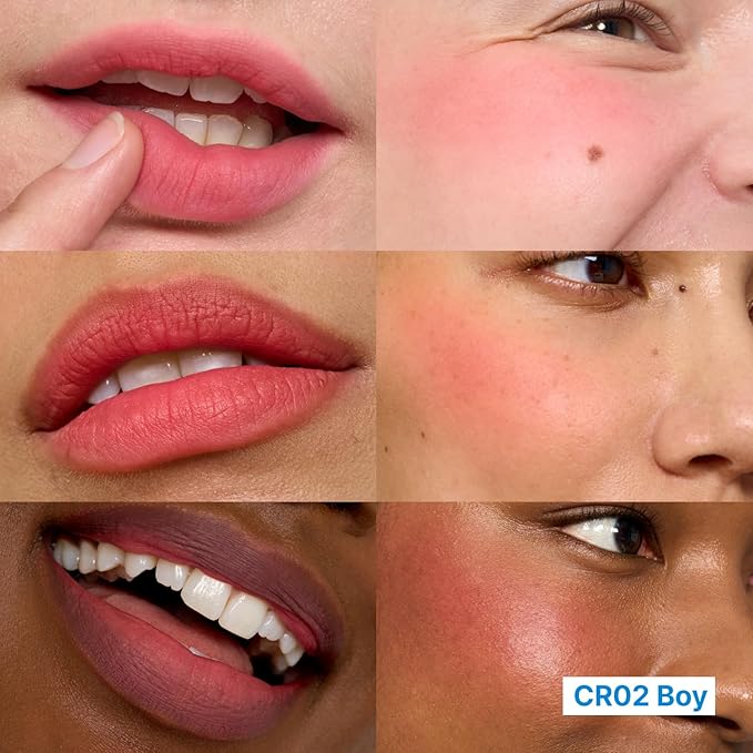 fwee Blurry Pudding Pot + Keychain SET | Airbrushed Blush & Lip, Buildable Pigment, Long-lasting, Lightweight, Easy to Blend, Natural Soft Matte Finish Makeup – Boy (Bright Coral) | 0.17 oz