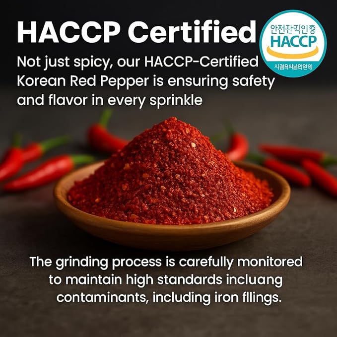 2.2 lb (1kg), Korean Premium 100% Red Pepper Powder, Korean Gochugaru, Coarse Ground Chili Powder,100% Pure Red Pepper