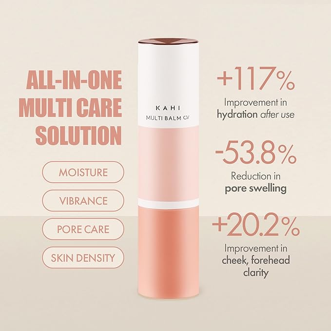 KAHI Multi Balm CV Refill - All-in-One Age-Defying Balm Stick with Beluga Caviar Oil - 48HR-Hydrating Moisturizer for Under Eye, Cheeks, Neck, Lips - Luxury Korean Skincare (9g, 0.31 oz)