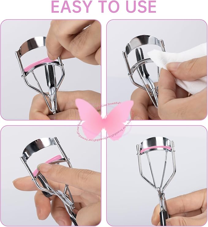 Eyelash Curler Refills Compatible with Shiseido,Eyelash Curler Refills 24PCS,Silicone Lash Curler Refill Pads Compatible with Shiseido (Colorful)