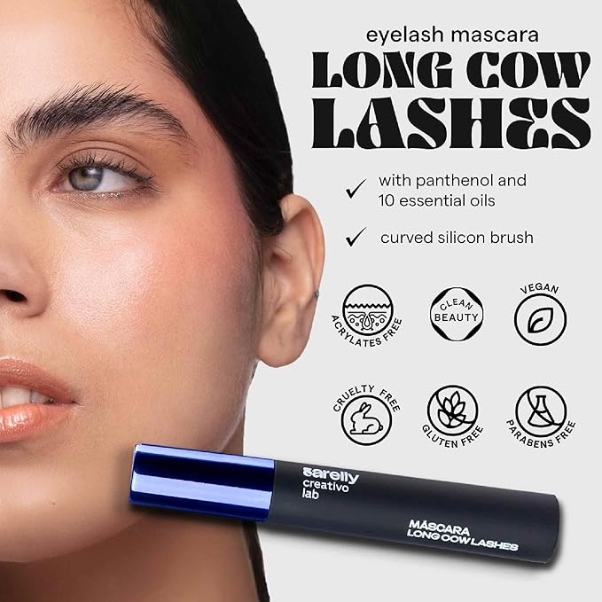 SARELLY SARELLY, Eye Kit, Long Cow Lashes Mascara + Lavadero Eye Makeup Remover, Sarelly Creative Lab