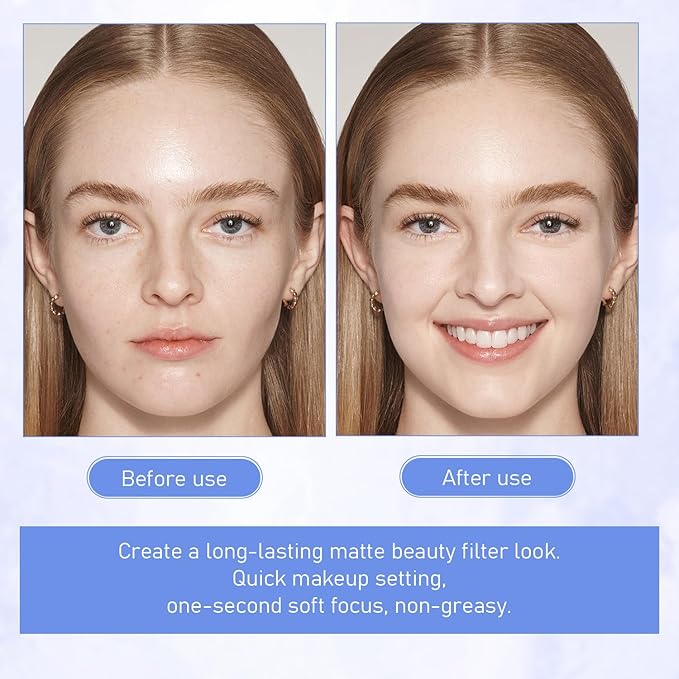 Maycheer Face Powder, Setting Powder, Pressed Powder Compact, Lightweight Finishing Powder, Calassic Ivry