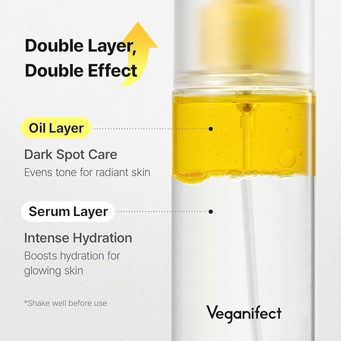 Vitamin C Glow Mist for Radiant Skin, Hydrating Serum Mist with Niacinamide & Glutathione, Korean Vegan Skincare, 3.38 Fl Oz