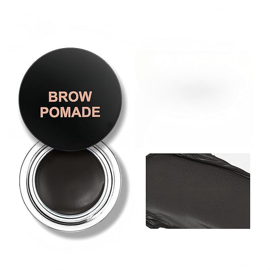 MAEPEOR Eyebrow Pomade 6 Colors Matte Smooth Full-pigmented Brow Pomade Long Lasting Waterproof Natural Brow Gel for All Skin Types and Tones (Matte, 03 Ebony)