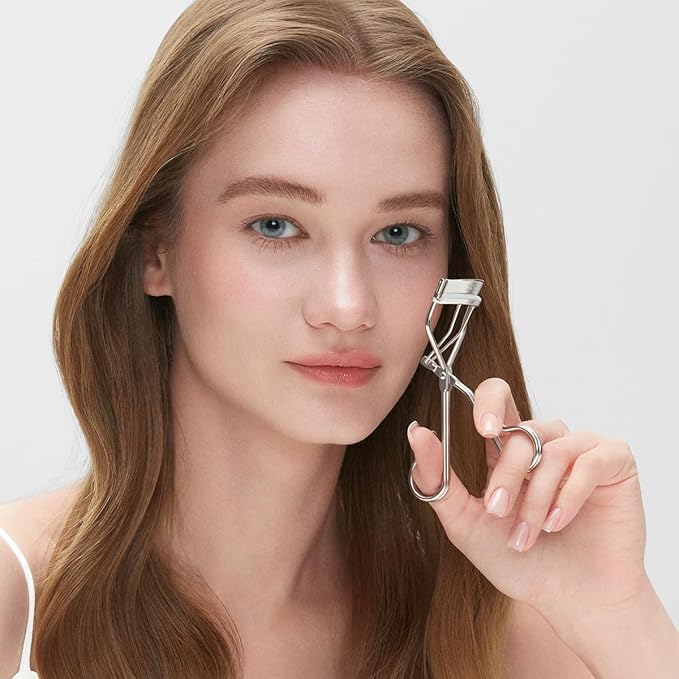 Eyelash Curler w/3 Replacement Pads (Soft/Medium/Firm) - Professional Lash Curler for Natural, Fake, Curly or Straight Lashes, Includes Protective Cover