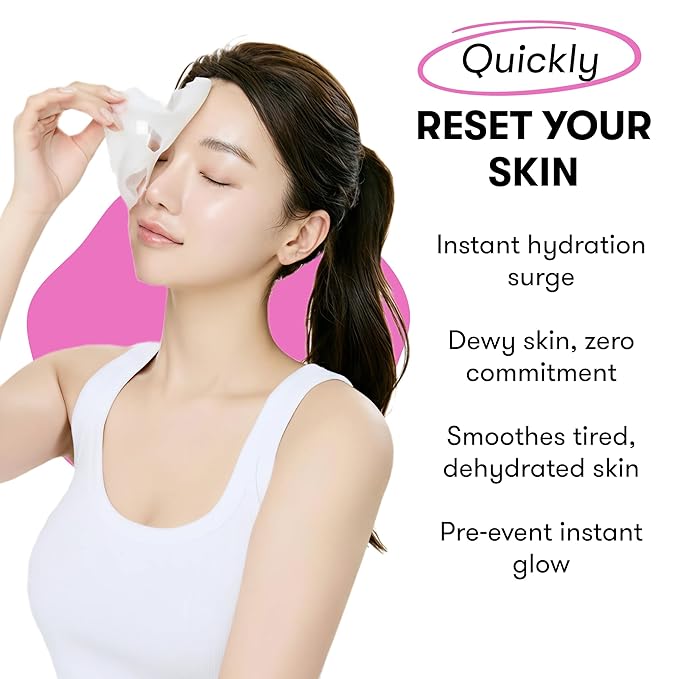 Epielle Collagen Face Mask Korean Sheet Masks for Face - Anti Aging Facial Mask Hyaluronic Acid, Korean Skincare Face Masks Skin Care Women Hydrating Plumping 20 Pack