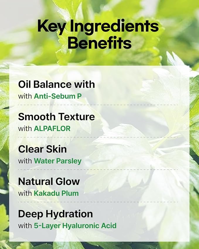 Minari Ampoule Cleanser for Face – K-Beauty Korean Water Parsley & Kakadu Plum Extracts, Hydrating & Gentle Daily Facial Cleanser, 70ml/2.36 oz