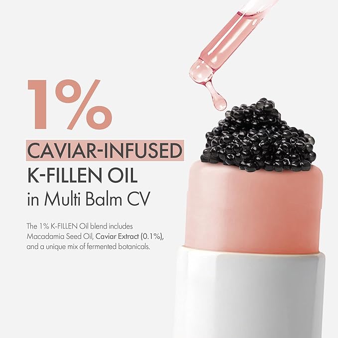 KAHI Multi Balm CV Refill - All-in-One Age-Defying Balm Stick with Beluga Caviar Oil - 48HR-Hydrating Moisturizer for Under Eye, Cheeks, Neck, Lips - Luxury Korean Skincare (9g, 0.31 oz)