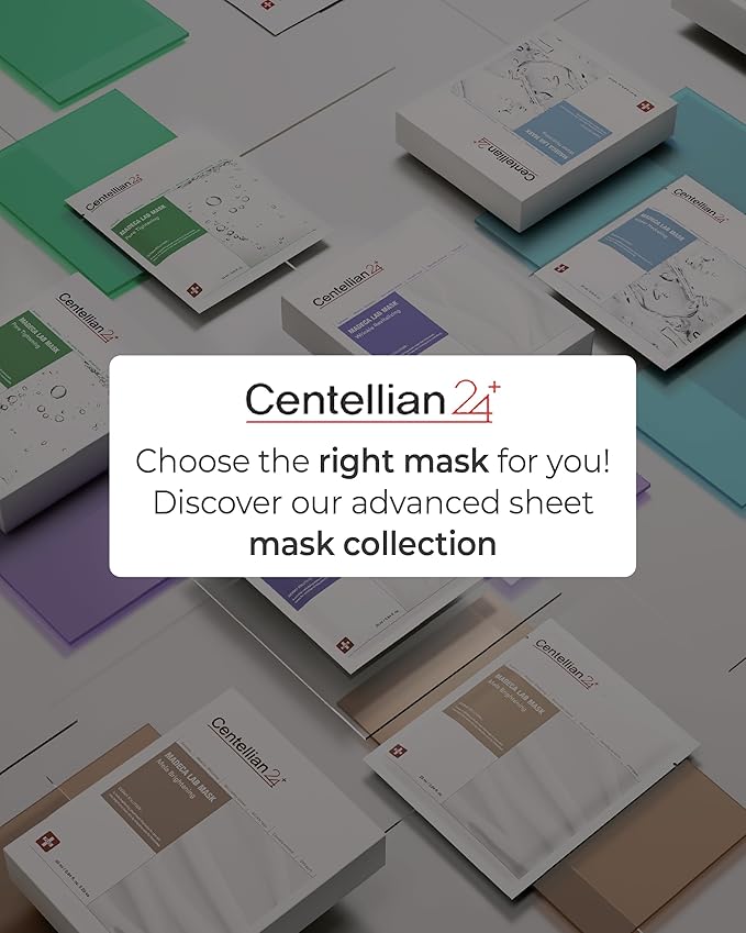 CENTELLIAN 24 Madeca Mask (Extra Moisturizing, 4pc) - Face Sheet Mask, Ultra Hydrating & Soothing for Dry, Sensitive Skin. Korean Skin Care by Dongkook. Centella Asiatica, TECA, EGF