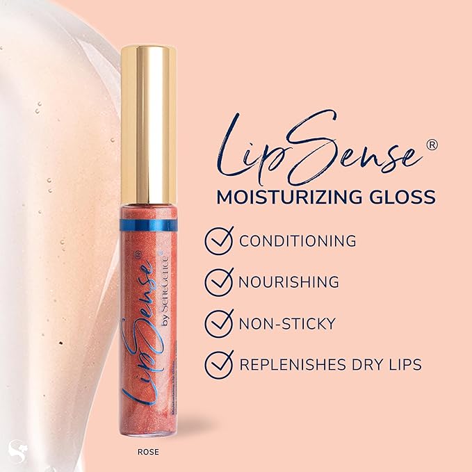 SeneGence LipSense Moisturizing Gloss – Hydrating, Long-Lasting Gloss with Shea Butter & Vitamin E, Vegan & Paraben-Free