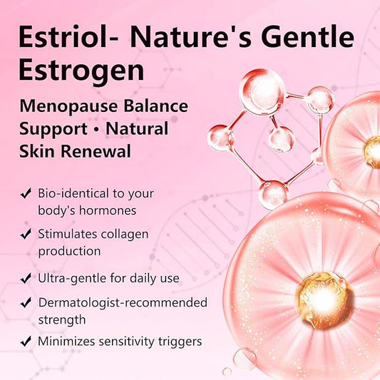 Estriol Face Cream for Women: Natural Bioidentical Moisturizer Cream with Wild Yam for Hormone Balance, Hydrates, Firms & Revitalizes Skin, 4.06 fl. Oz(3 Month Supply)