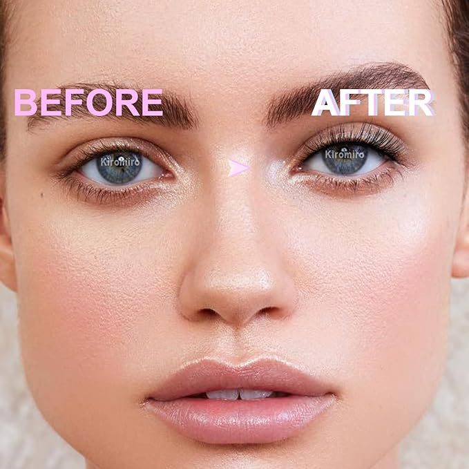 Kiromiro Natural Lashes Wispy Fake Eyelashes Nautal Look 10mm 3D Mink Lashes Extension Soft Strip Eyelashes Pack