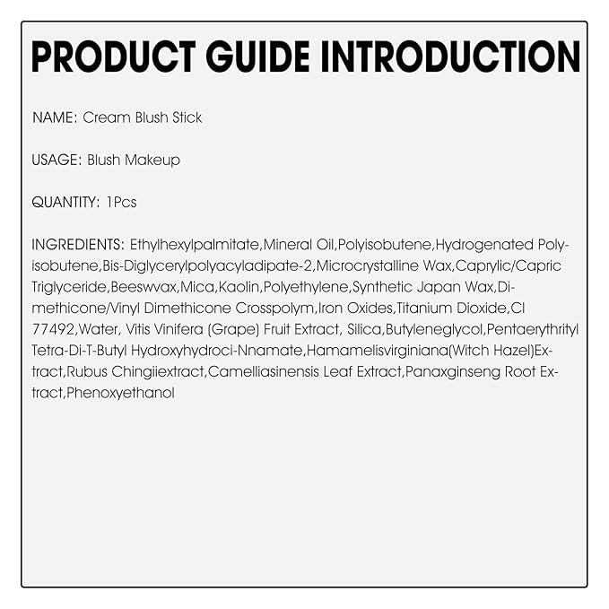 Blush Stick for Cheeks - Cream Makeup Blush Wand, Solid Moisturizer Stick for Cheeks Tint, Natural Blendable Waterproof Korean Matte Long-Lasting Smooth Blushes (#02 Hot Red)