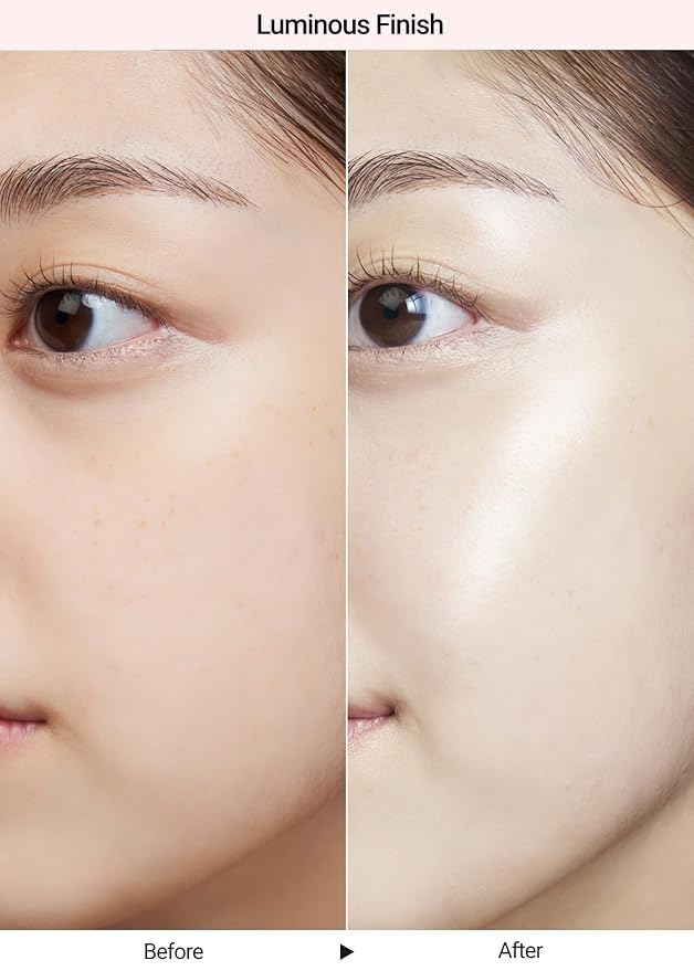 JUNG SAEM MOOL Skin Setting Glowing Base 1.35 Fl Oz, Hydrating Primer with Fine Pearls for Radiant Glow, Pore-Smoothing Pink Flower Complex, Makeup Base for Dry and Combination Skin, Korean Makeup