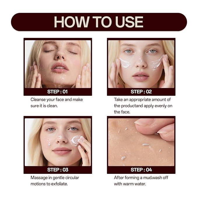 2-Pack Black & White Rice Exfoliating Ampoule, Gentle Rice Peel Facial & Body Treatment, Korean Skincare for All Skin Types with Dual Rice Enzymes