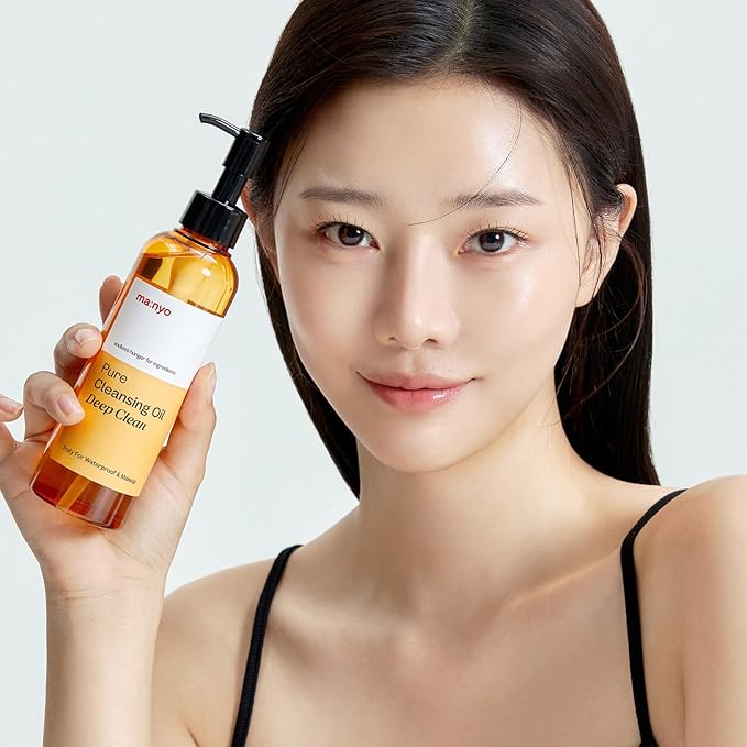 ma:nyo Pure Cleansing Oil Korean Facial Cleanser, Blackhead Melting, Daily Makeup Removal with Argan Oil, Korean Skin care 6.76 fl oz (200ml)