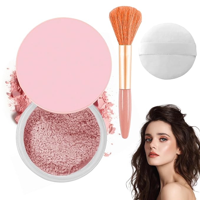 Allaura Beauty Blurring Powder, Allaura Beauty Pink Setting Powder, Blurring Setting Powder by Allaura, Allaura Blurring Powder, Allaura Natural Lightweight Pink Setting Powder (Pink)